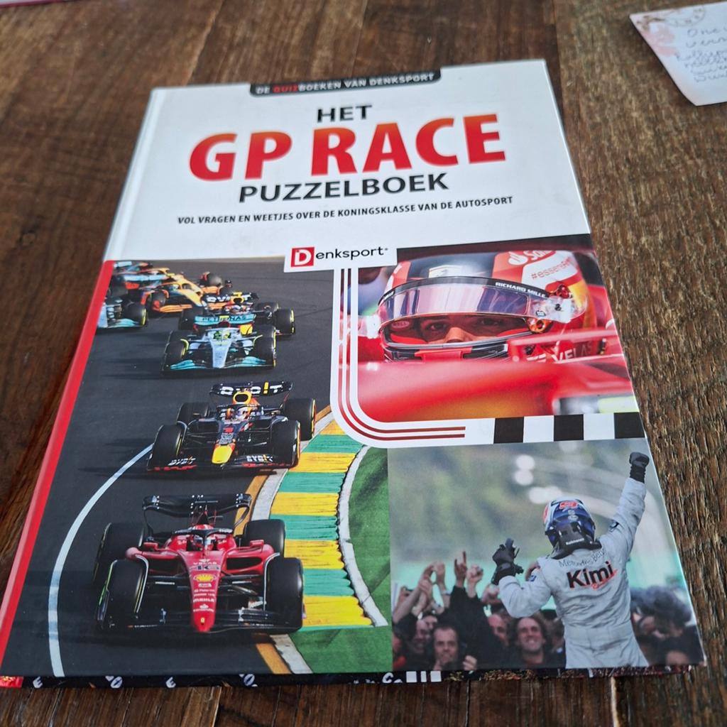 Denksport - Het GP Race Puzzelboek, Ophalen of Verzenden, Zo goed als nieuw, Denksport, Overige onderwerpen