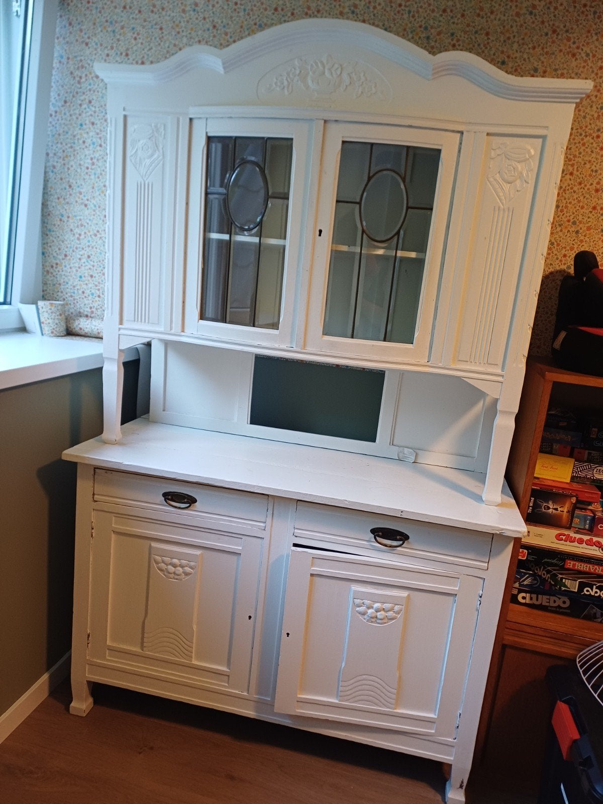 servieskast wit hout, Huis en Inrichting, Kasten | Buffetkasten, Ophalen