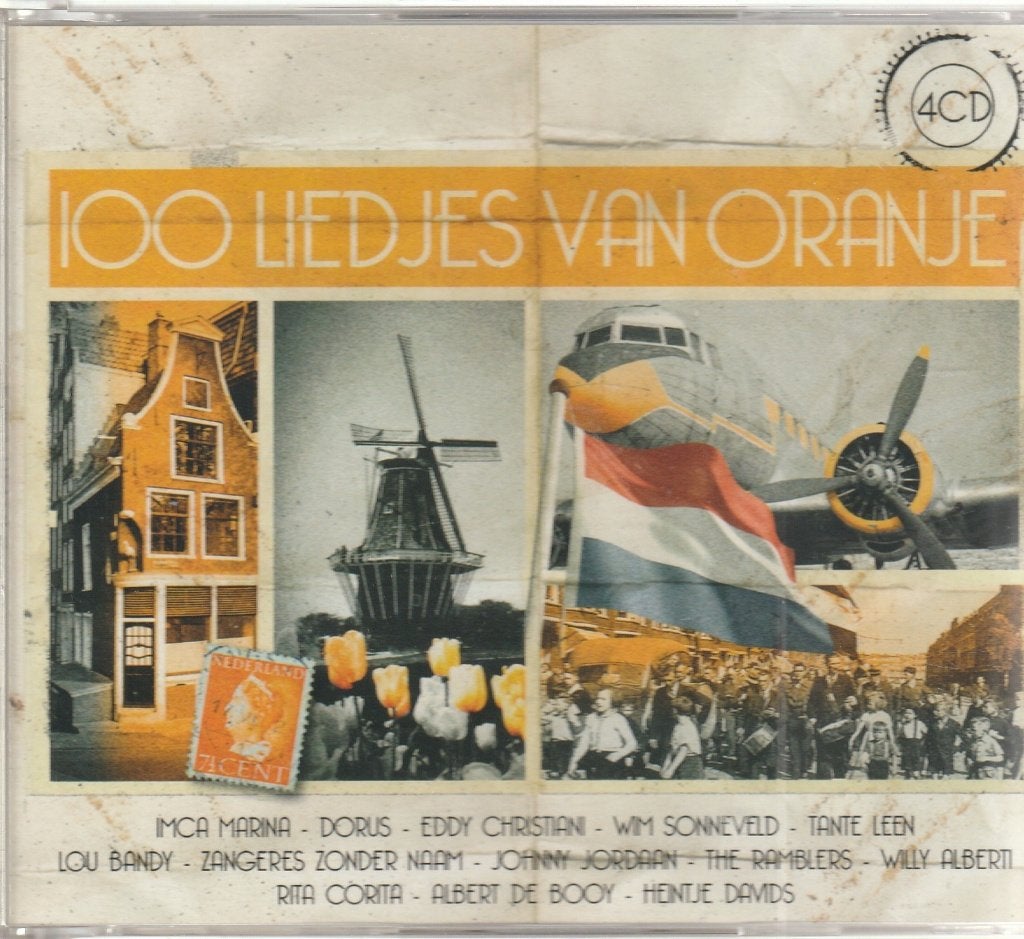 100 Liedjes van Oranje  ( 4 cd box ), Verzenden, Zo goed als nieuw, Levenslied of Smartlap