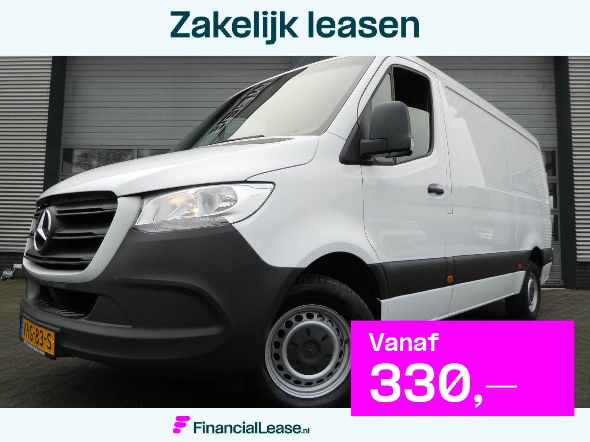 Mercedes-Benz Sprinter 314cdi 143pk, L2 H1 met Airco, Naviga, 13 km/l, Achterwielaandrijving, Gebruikt, Wit