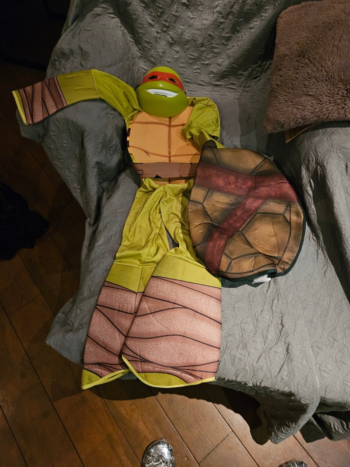 Ninja Turtle Pak Maat 122/128 - Compleet Kostuum, Ophalen, Gebruikt, 122 t/m 128, Jongen of Meisje
