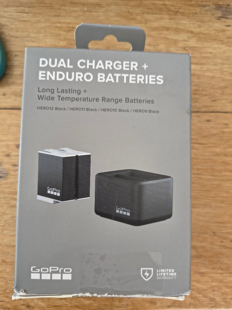 GoPro Dual Battery Charger 2x Enduro Batterij 9/10/11/12 Her, GoPro, GoPro, Nieuw, Ophalen of Verzenden