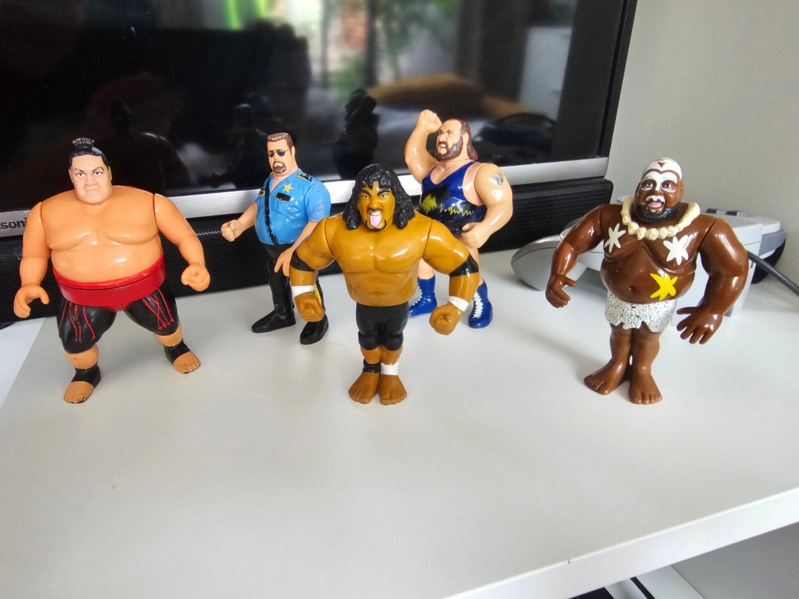 Vintage 90s WWF worstelaars actiefiguren - set van 5, Ophalen of Verzenden, Gebruikt
