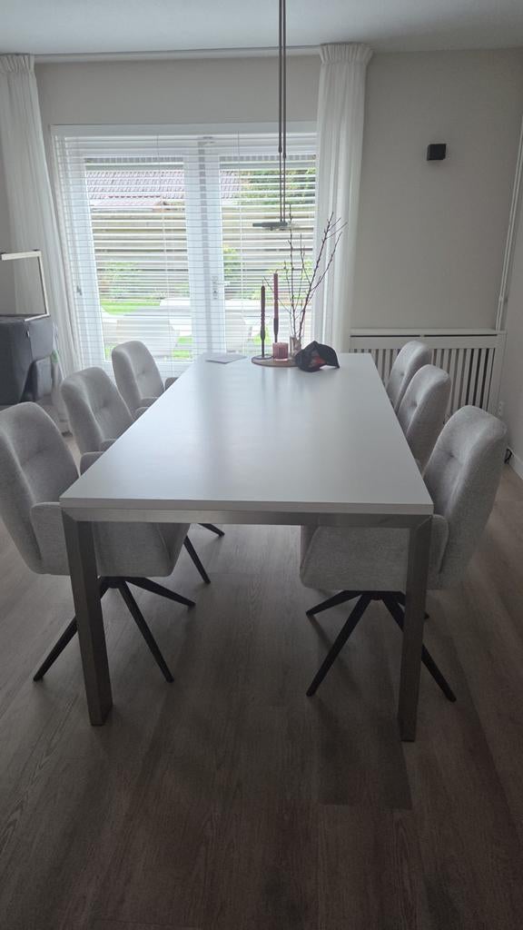 Bert Plantagie eettafel 220x100x77 -, Ophalen, Overige materialen, Gebruikt, 100 tot 150 cm