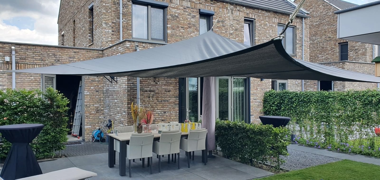 Hanse Lifestyle Schaduwdoek 5x5m met RVS spanners