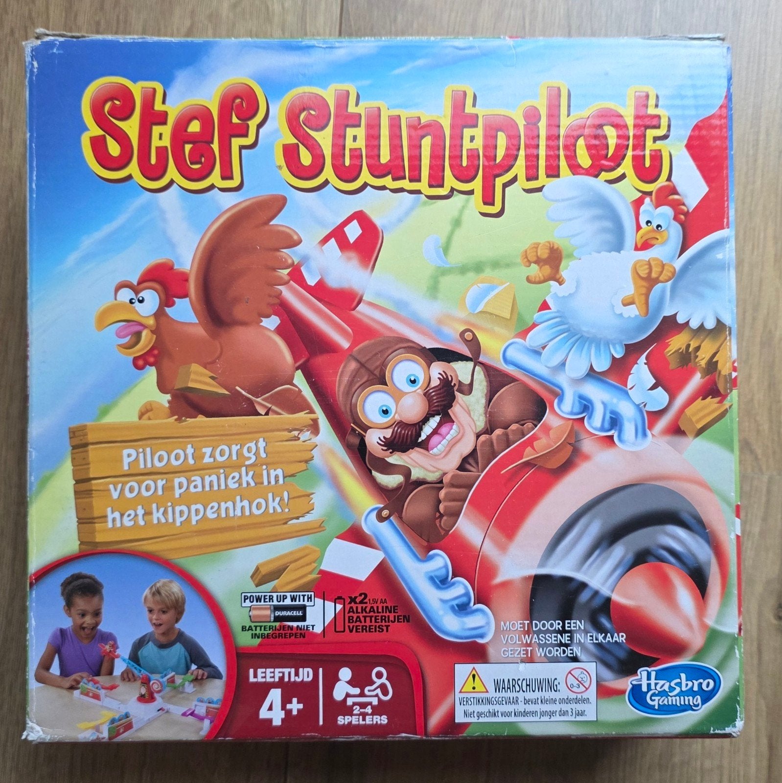 Stef Stuntpiloot - Hasbro Gaming Bordspel, Drie of vier spelers, Ophalen, Zo goed als nieuw, Hasbro Gaming