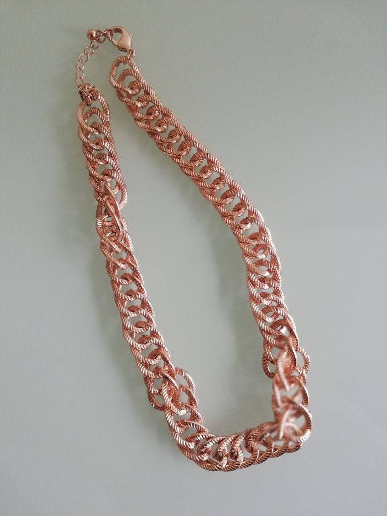Ketting met schakels, Ophalen of Verzenden, Zo goed als nieuw, Goud, Overige materialen