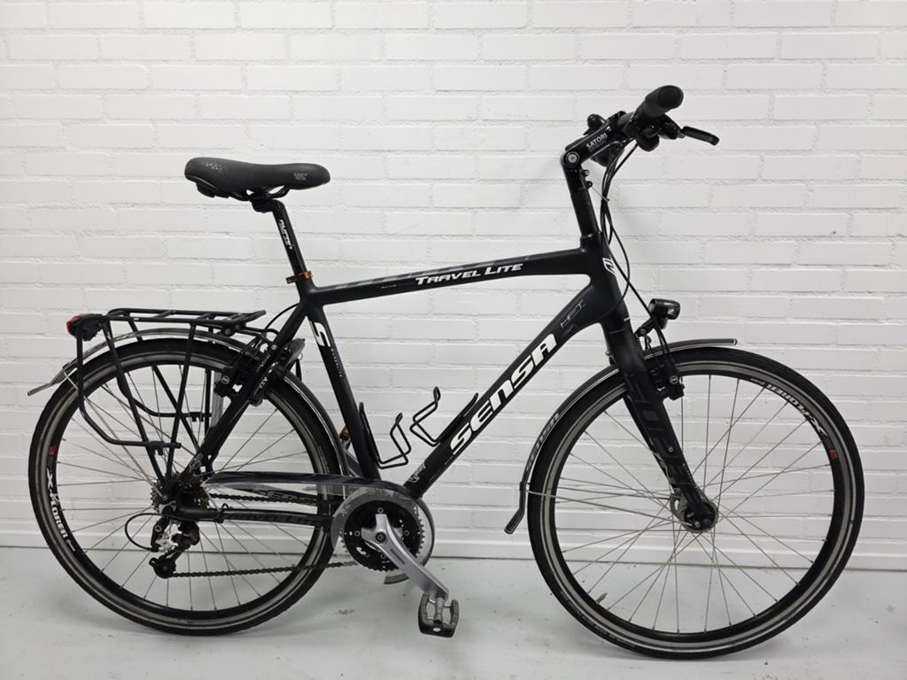 Sensa Travel Lite 56 cm 3x9 XT hybride trekking herenfiets, 28 inch, Gebruikt, Velgrem, Meer dan 20 versnellingen