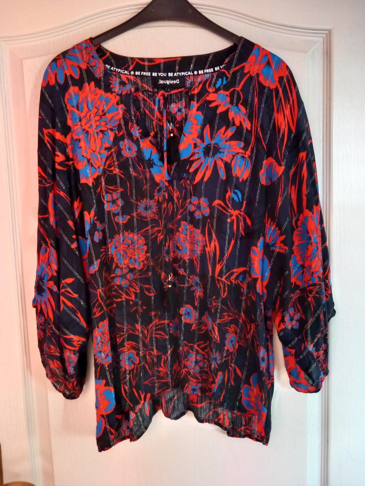 prachtige blouse Desigual maat L, Ophalen of Verzenden, Zo goed als nieuw, Maat 38/40 (M)
