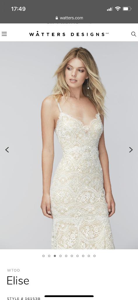 Willowby by Watters trouwjurk Elise, Ophalen, Trouwjurk, Wit, Watters
