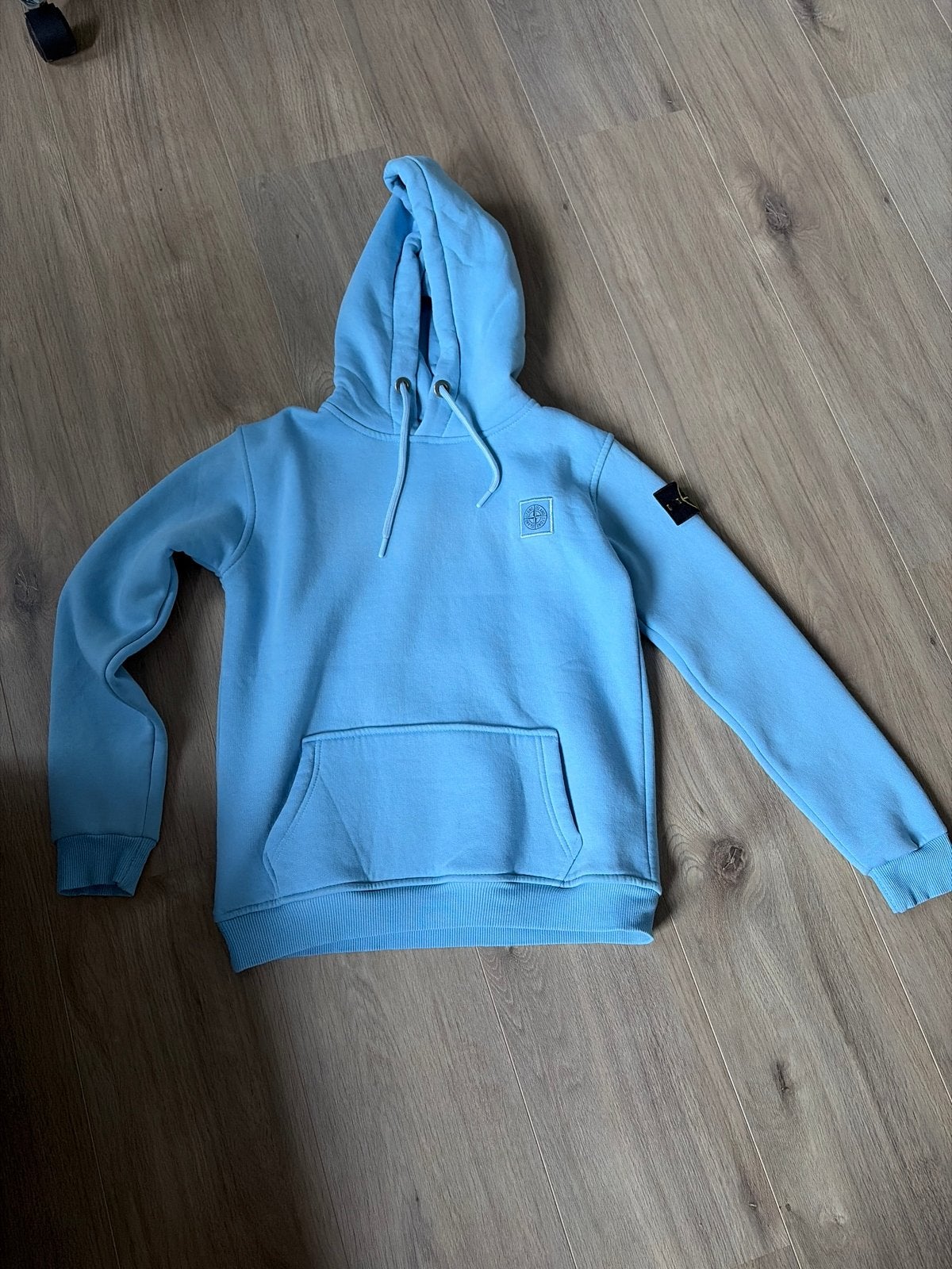 Stone Island Lichtblauwe Trui Maat 170, Ophalen of Verzenden, Zo goed als nieuw, Jongen of Meisje, Trui of Vest
