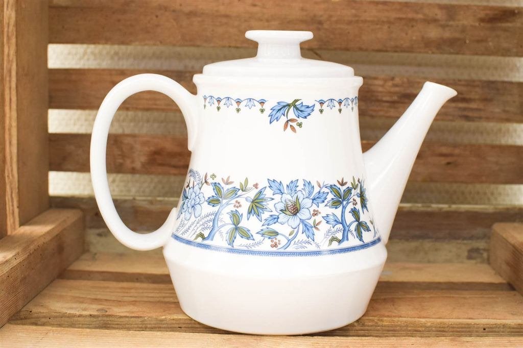 Noritake Blue Moon porseleinen koffiepot 44972, Gebruikt, Ophalen of Verzenden, Bord(en), Overige stijlen