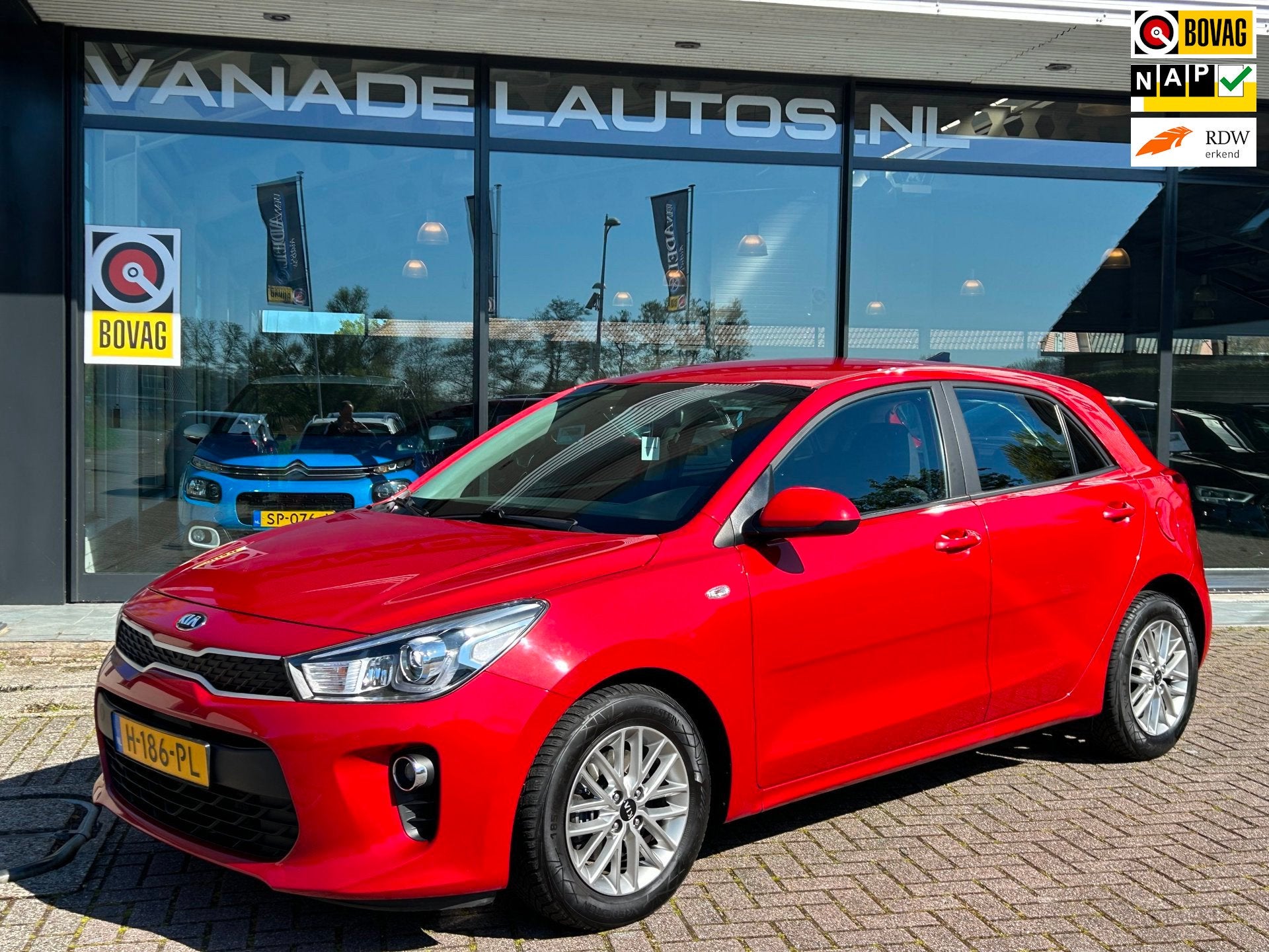 Kia Rio TGDI DynamicLine 1e Eig! Aut. Navi Camera Cruise NAP, Auto's, Dealer onderhouden, Gebruikt, 1095 kg, Origineel Nederlands