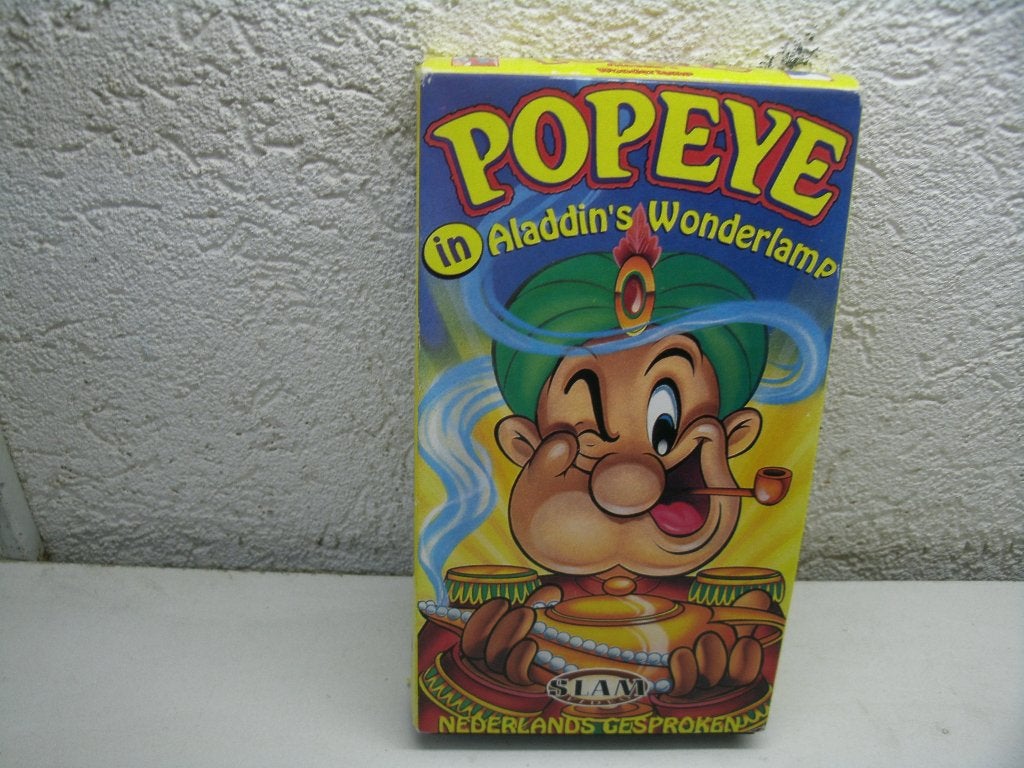 vhs 11a popeye aladdin's wonderland, Cd's en Dvd's, Alle leeftijden, Ophalen of Verzenden, Zo goed als nieuw