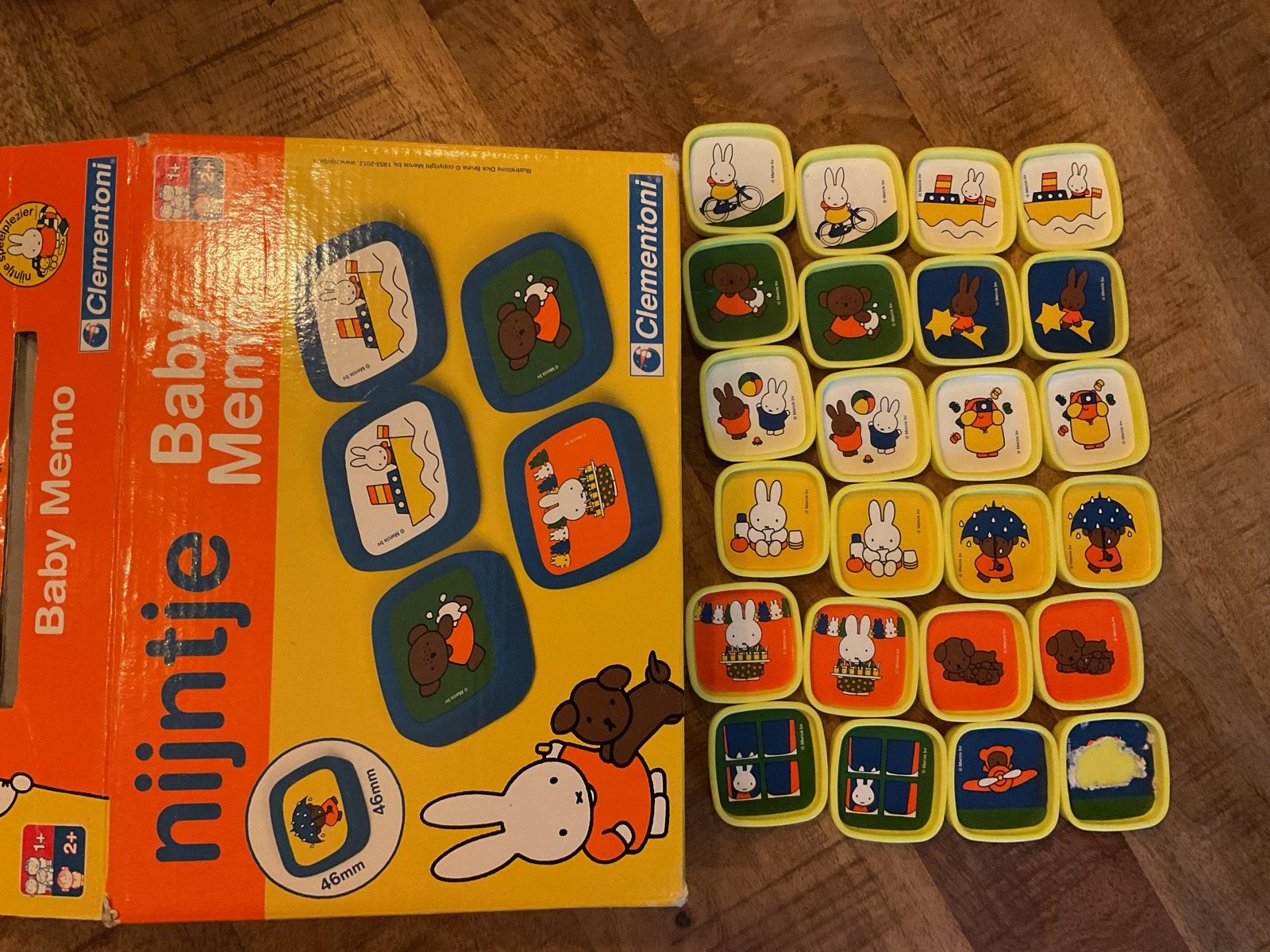Nijntje Baby Memo en Puzzel Set - Clementoni, Ophalen of Verzenden, Meer dan 50 stukjes, Gebruikt, 2 tot 4 jaar