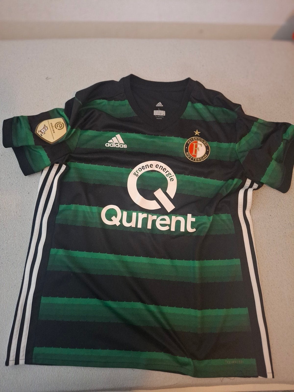 Feyenoord uitshirt 2017/2018 Boëtius #7 maat L, Maat L, Ophalen of Verzenden, Zo goed als nieuw, Shirt