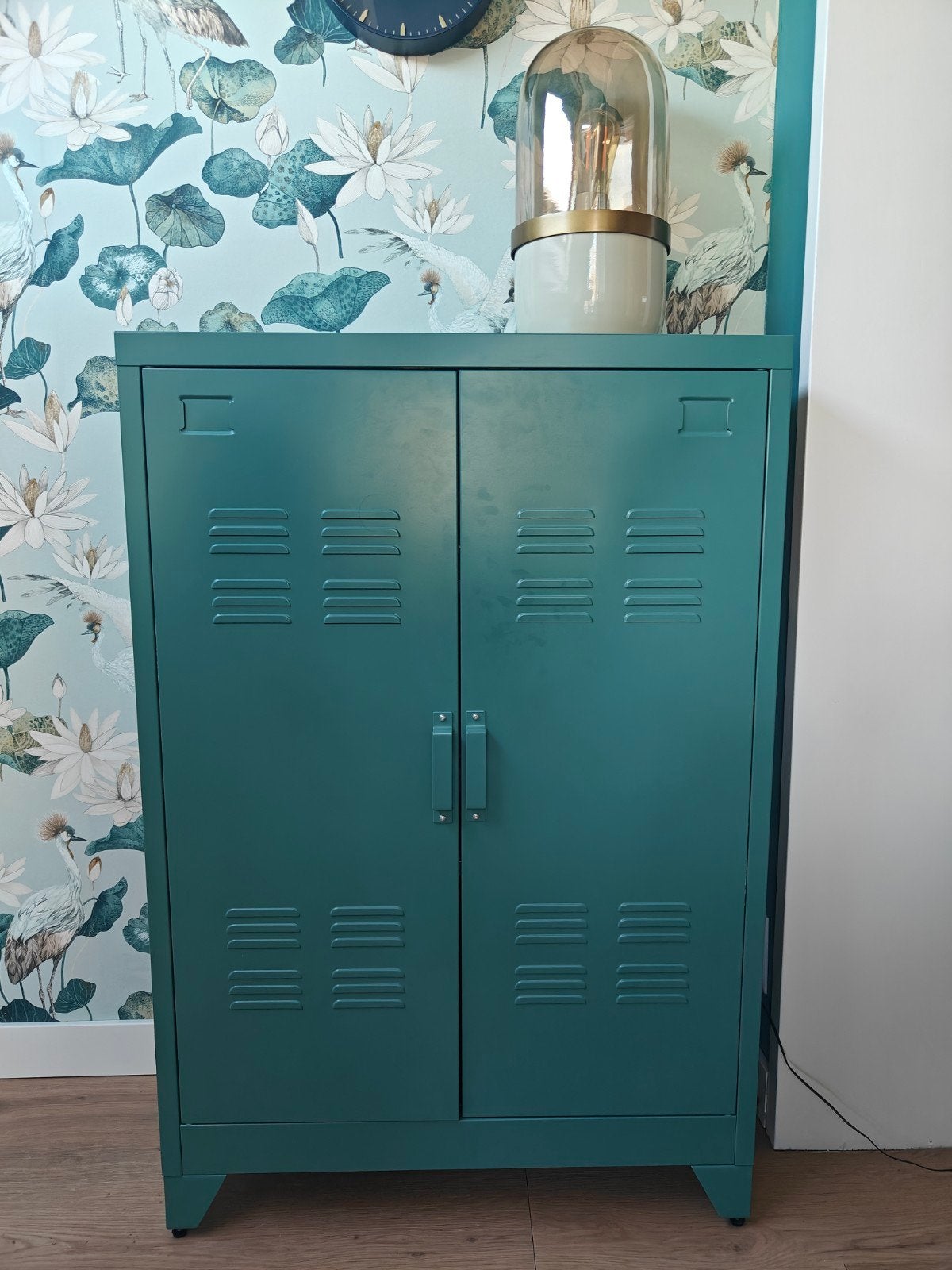 Metalen Opbergkast Turquoise groen la redoute, Ophalen, Zo goed als nieuw
