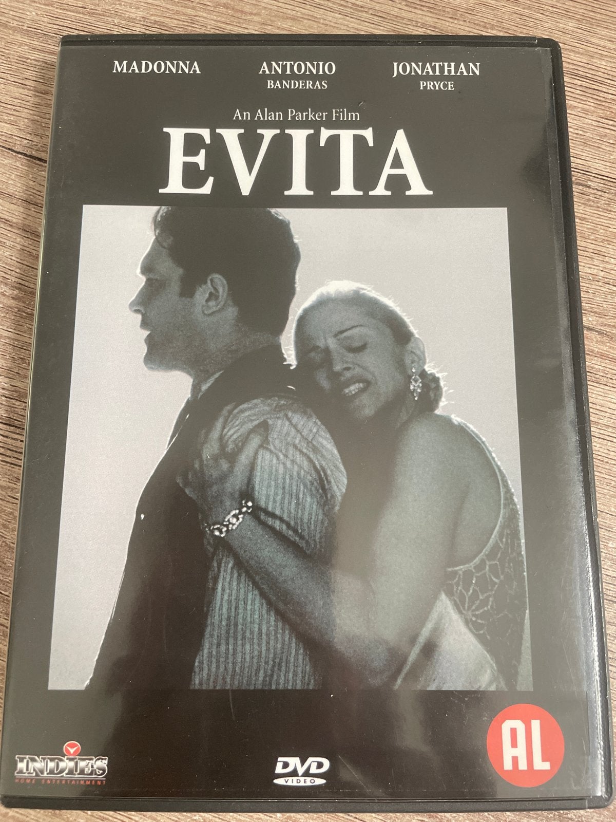 Evita DVD - Madonna, Antonio Banderas, Jonathan Pryce, Alle leeftijden, Ophalen of Verzenden, Zo goed als nieuw