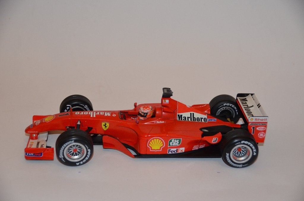 ferrari f2001 #1 hotwheels MSC  1/18, Hobby en Vrije tijd, Modelauto's | 1:18, Ophalen of Verzenden, Gebruikt, Auto, Hot Wheels