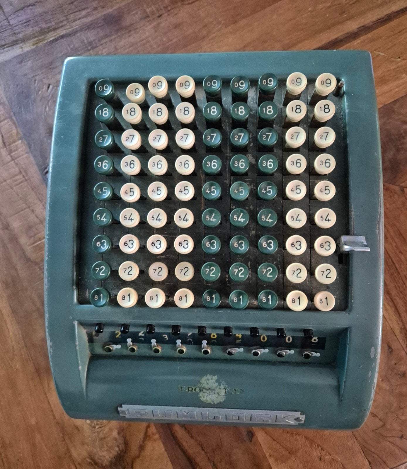 Vintage Sumlock Comptometer - Mechanische Telmachine, Ophalen