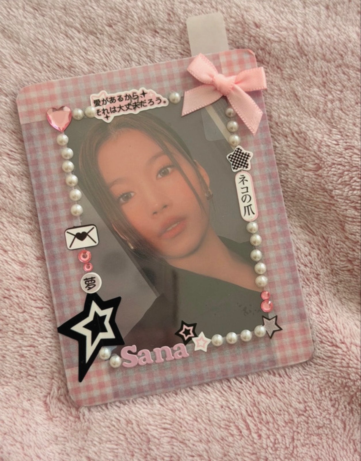 TWICE Sana READY TO BE Photocard + decorated toploader, Ophalen of Verzenden, Zo goed als nieuw