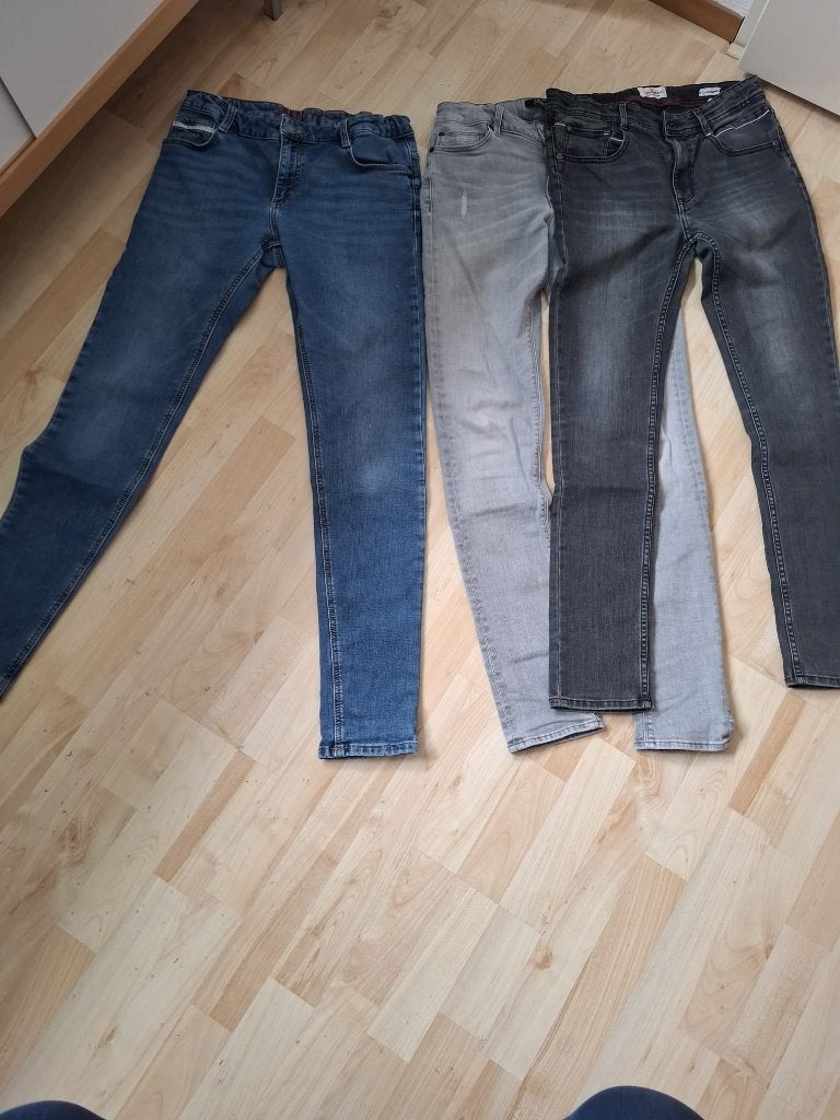 Pakket 2: 3 spijkerbroeken draagmaat 176, Ophalen of Verzenden, Zo goed als nieuw, Jongen, Broek
