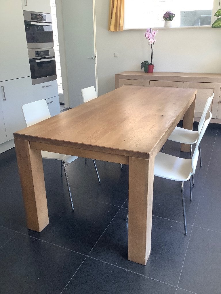 Eettafel, Ophalen, Landelijk/ modern, Gebruikt, Eikenhout