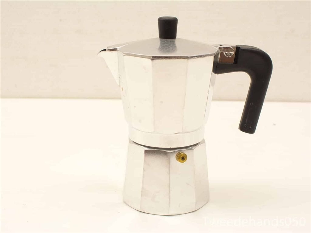 vintage aluminium koffiepot 21162, Ophalen of Verzenden, Gebruikt
