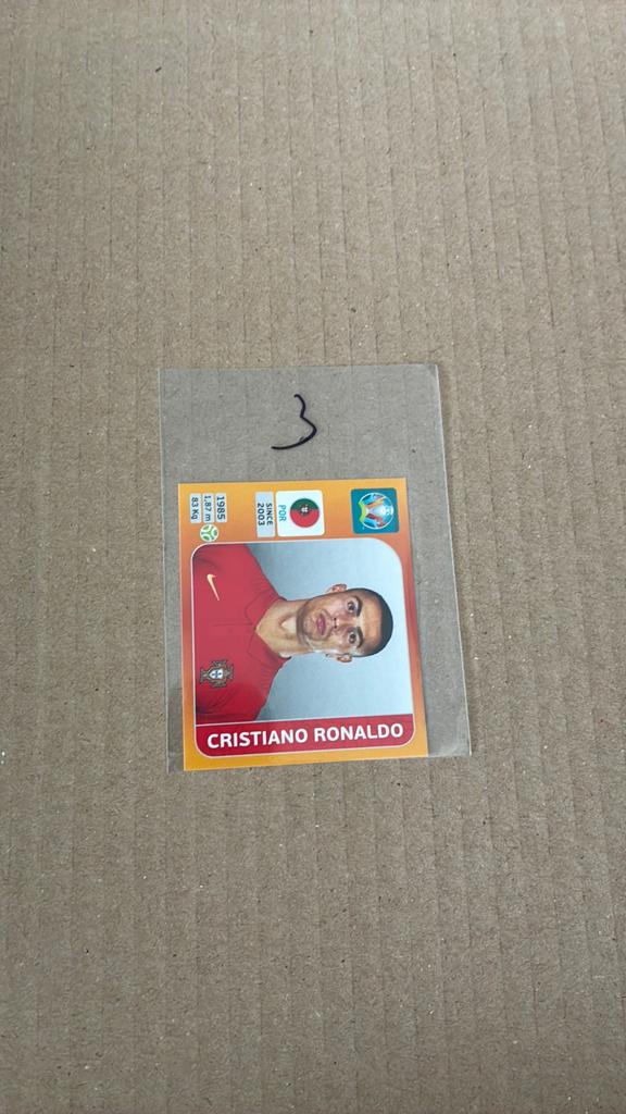 Panini sticker euro 2020 Cristiano Ronaldo, Ophalen of Verzenden, Zo goed als nieuw, Sticker