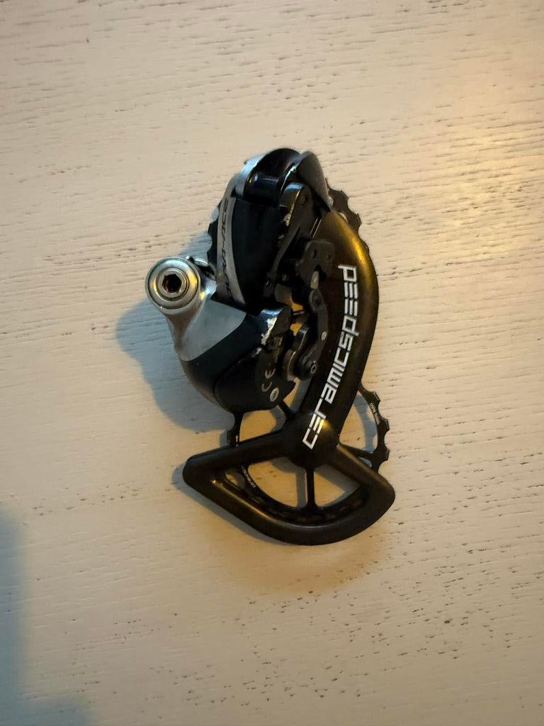 Dura-Ace r9070 Di2 achterderailleur met CeramicSpeed OSPW, Overige materialen, Ophalen of Verzenden, Zo goed als nieuw, Derailleur of Ketting