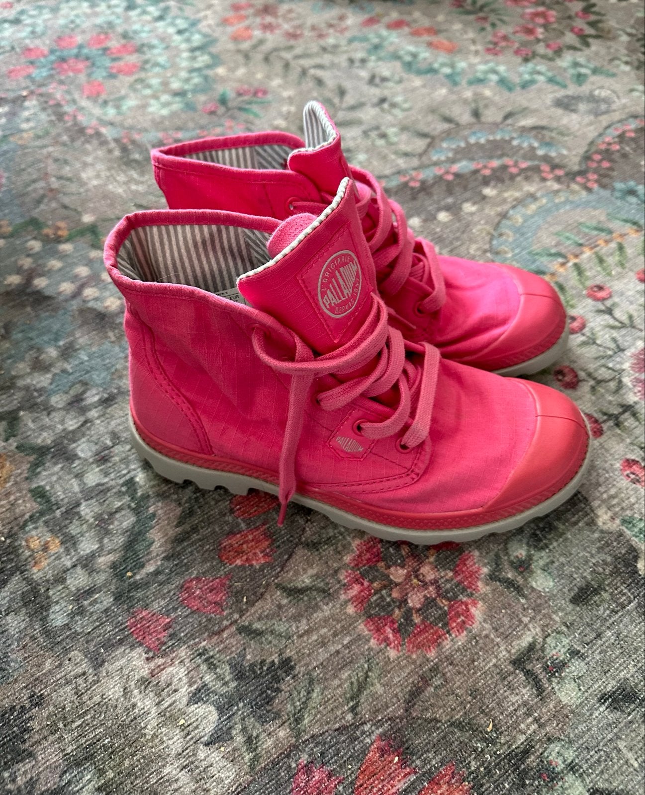 Roze Palladium Pampa Hi sneakers - Maat 36, Ophalen, Zo goed als nieuw, Roze, Sneakers of Gympen