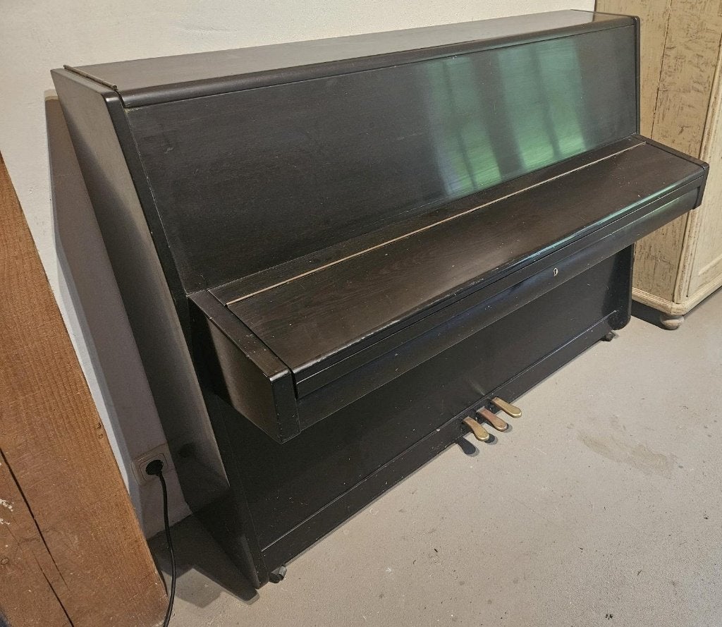 Krause studiepiano, Muziek en Instrumenten, Piano's, Ophalen, Gebruikt, Zwart, Piano