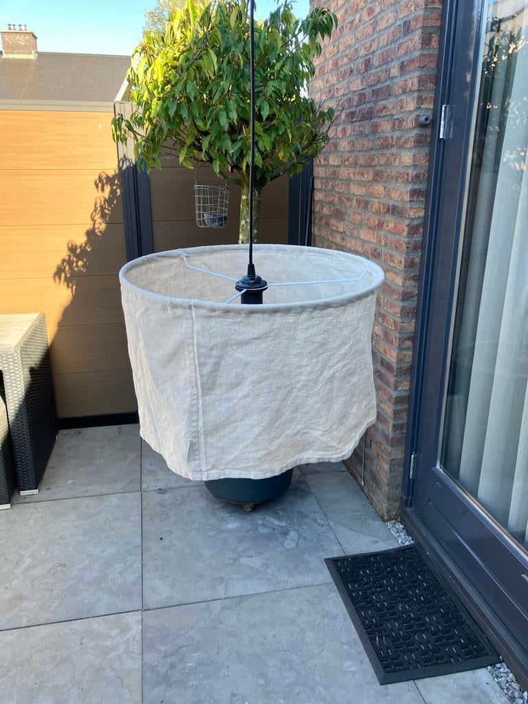 Stoffen hanglamp 45 rond 30 Hoog, Ophalen, Zo goed als nieuw, Minder dan 50 cm