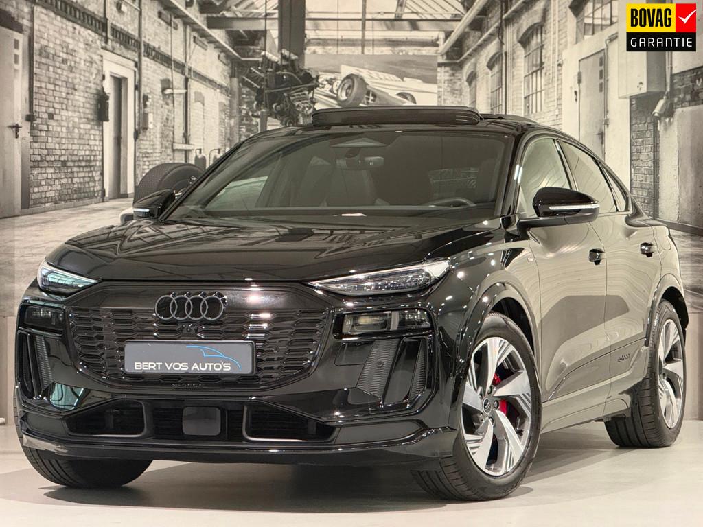 Audi Q6 Sportback e-tron S edition performance 100 kWh, Auto's, Audi, Automaat, 2175 kg, Gebruikt, Zwart