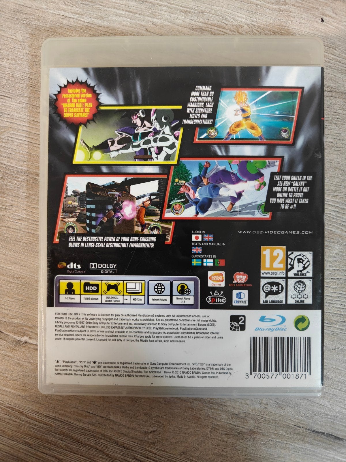 Dragon Ball Z: Battle of Z (PS3), Spelcomputers en Games, Online, Gebruikt, Vechten, Support@bandainamcoent.eu