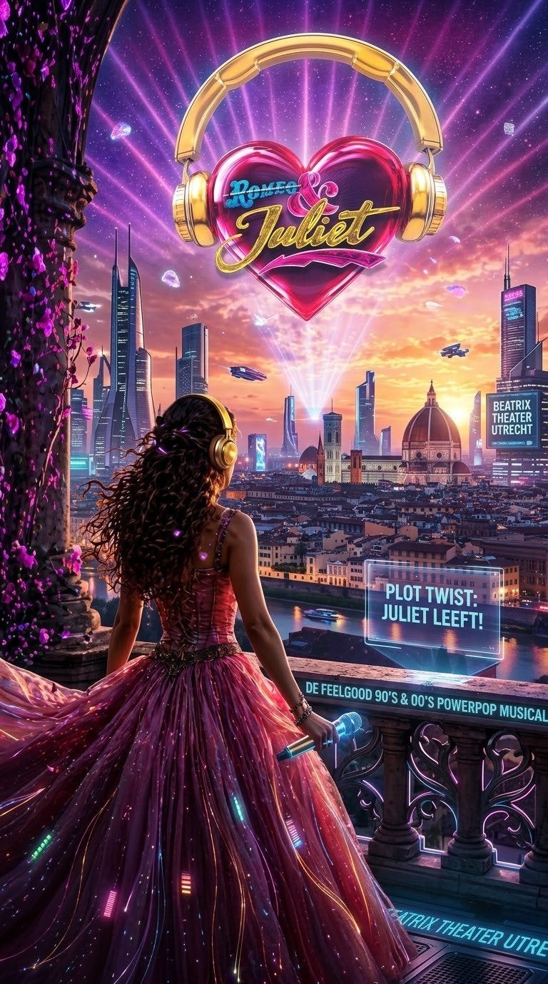 &Juliet de musical 2 x 2 tickets voor 7 nov 15:00 rij 11, Tickets en Kaartjes, Twee personen, November