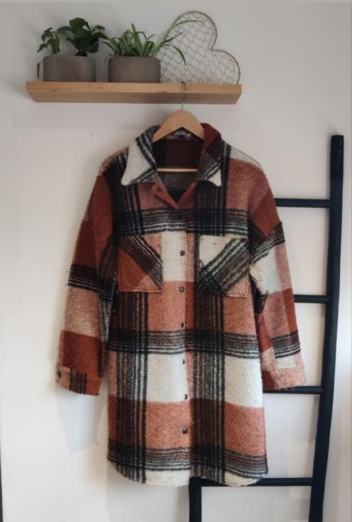 Geisha geruite jacket maat M/38, Kleding | Dames, Jassen | Winter, Geisha, Ophalen of Verzenden, Zo goed als nieuw, Maat 38/40 (M)