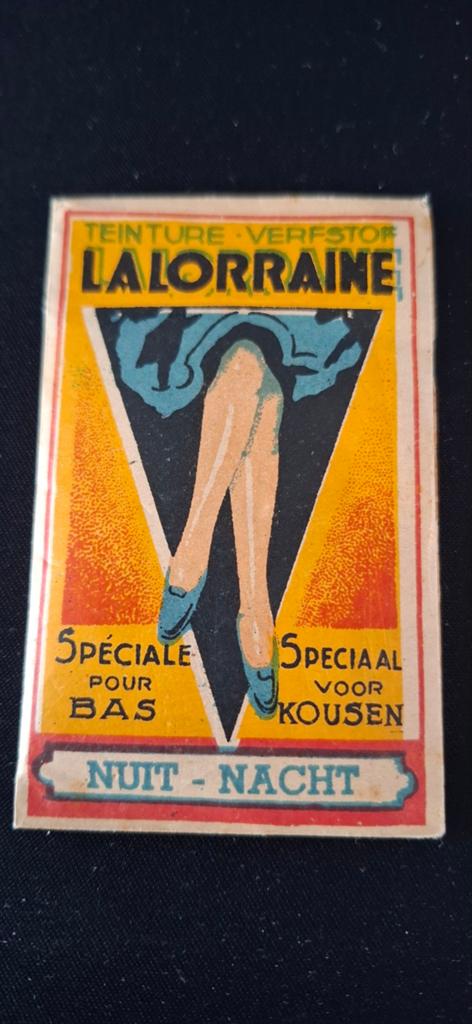 Zakje verfstof Lalorraine - Speciaal voor kousen - Jaren '30, Verzamelen, Ophalen of Verzenden
