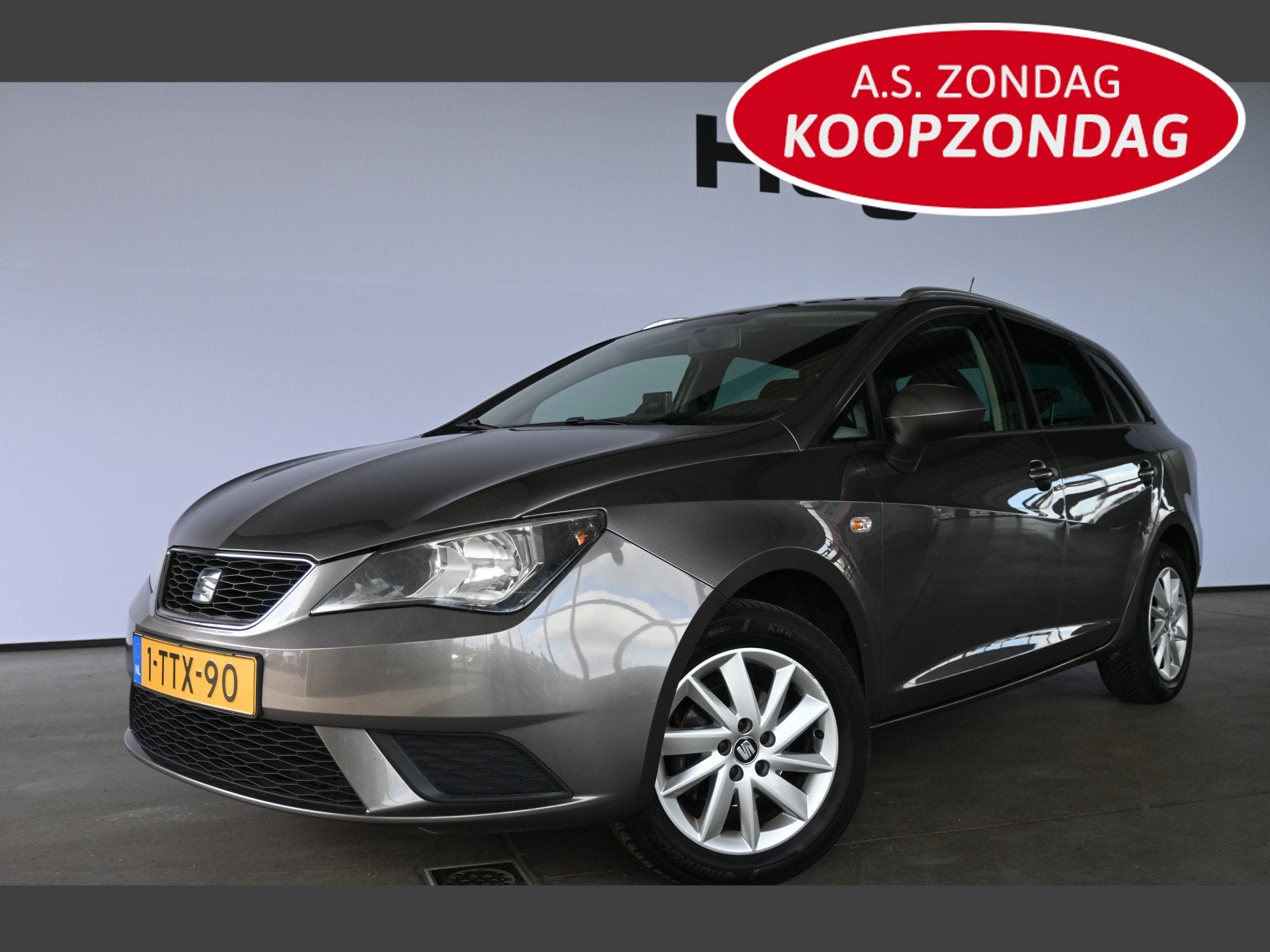 SEAT Ibiza ST 1.2 TSI Automaat Style Airco Navigatie Cruise, Euro 5, Stof, Gebruikt, Met garantie (alle)