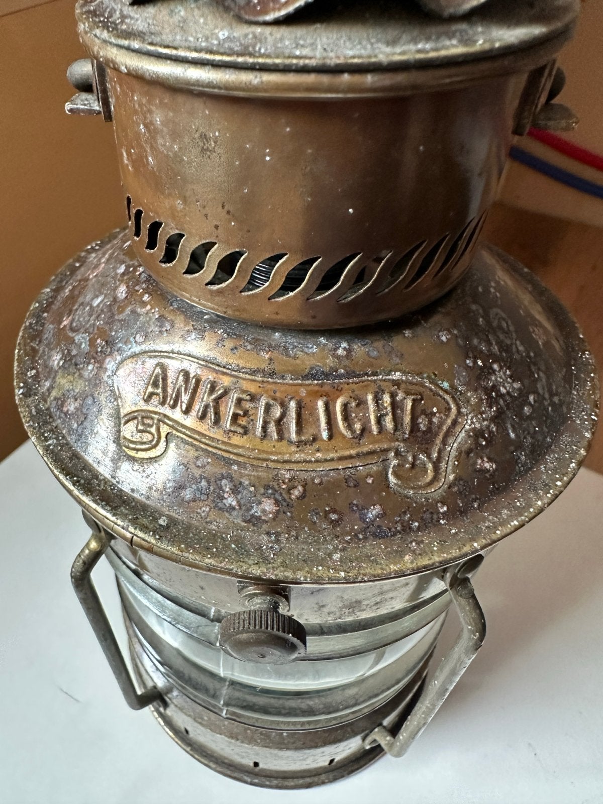 Antieke Ankerlicht scheepslamp - Maritieme decoratie, Antiek en Kunst, Ophalen of Verzenden