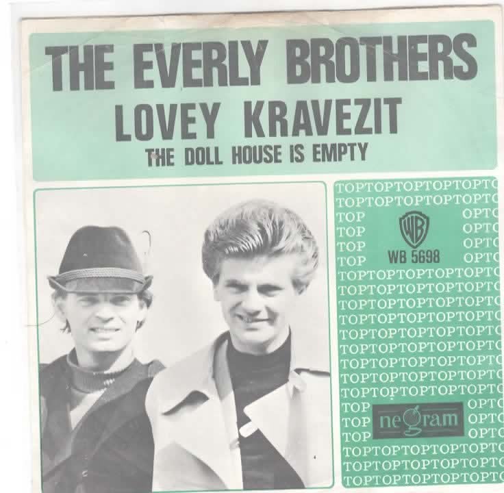 The Everly Brothers- Lovey Kravezit, Gebruikt, 7 inch, Ophalen of Verzenden, Beschermende buitenhoes