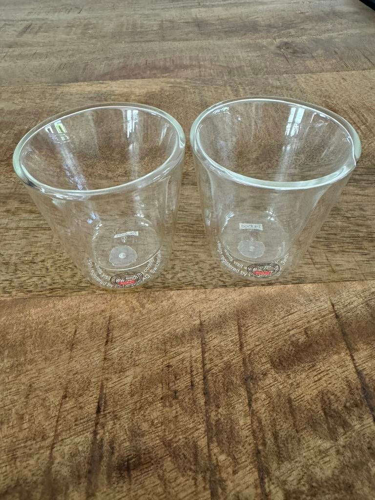 2 Bodum espresso glazen, Verzamelen, Ophalen of Verzenden, Zo goed als nieuw, Overige typen