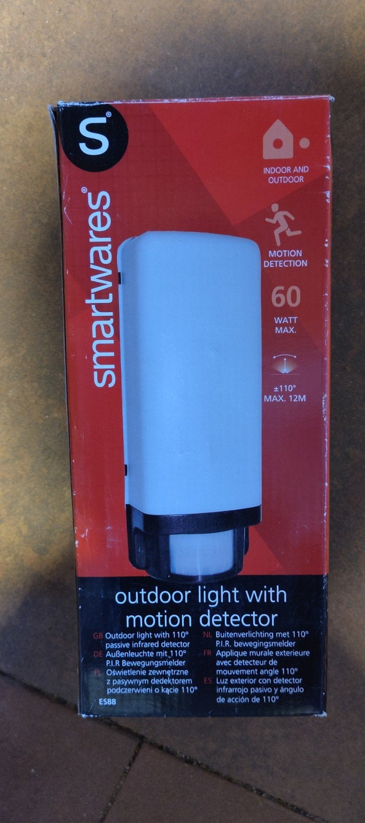 Smartwares Buitenlamp met Bewegingssensor - Nieuw, Kunststof, Wandlamp, Nieuw, Ophalen of Verzenden