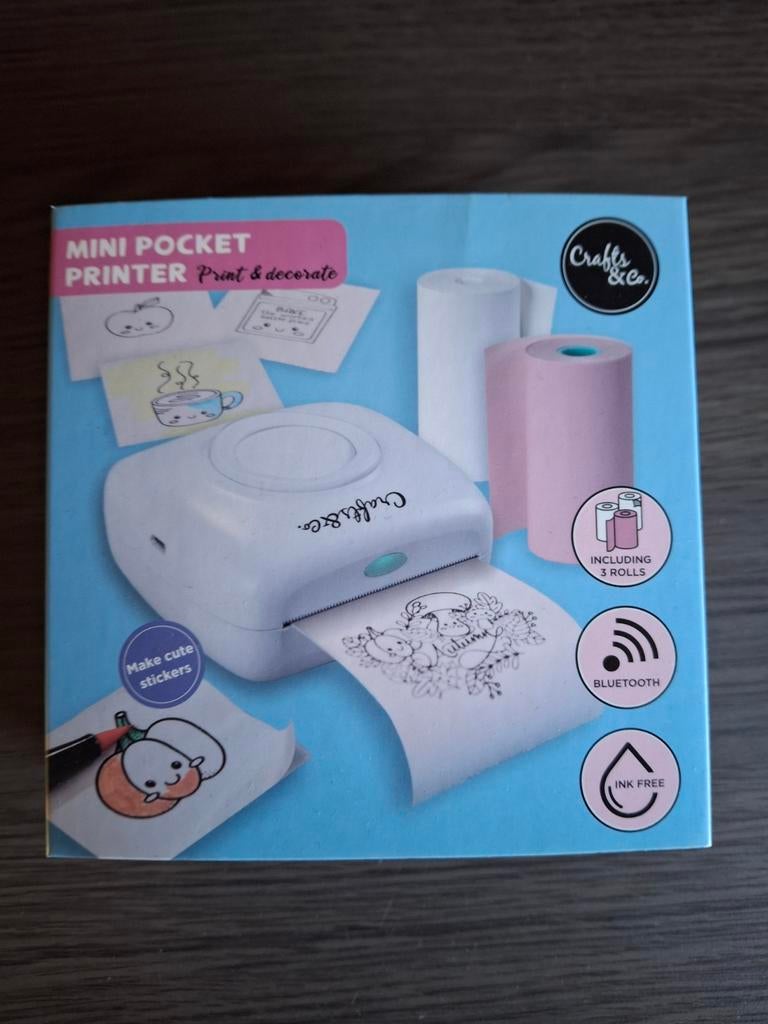 Mini Pocket Printer Crafts & Co - Print & Decorate, Ophalen of Verzenden, Nieuw, Crafts & Co