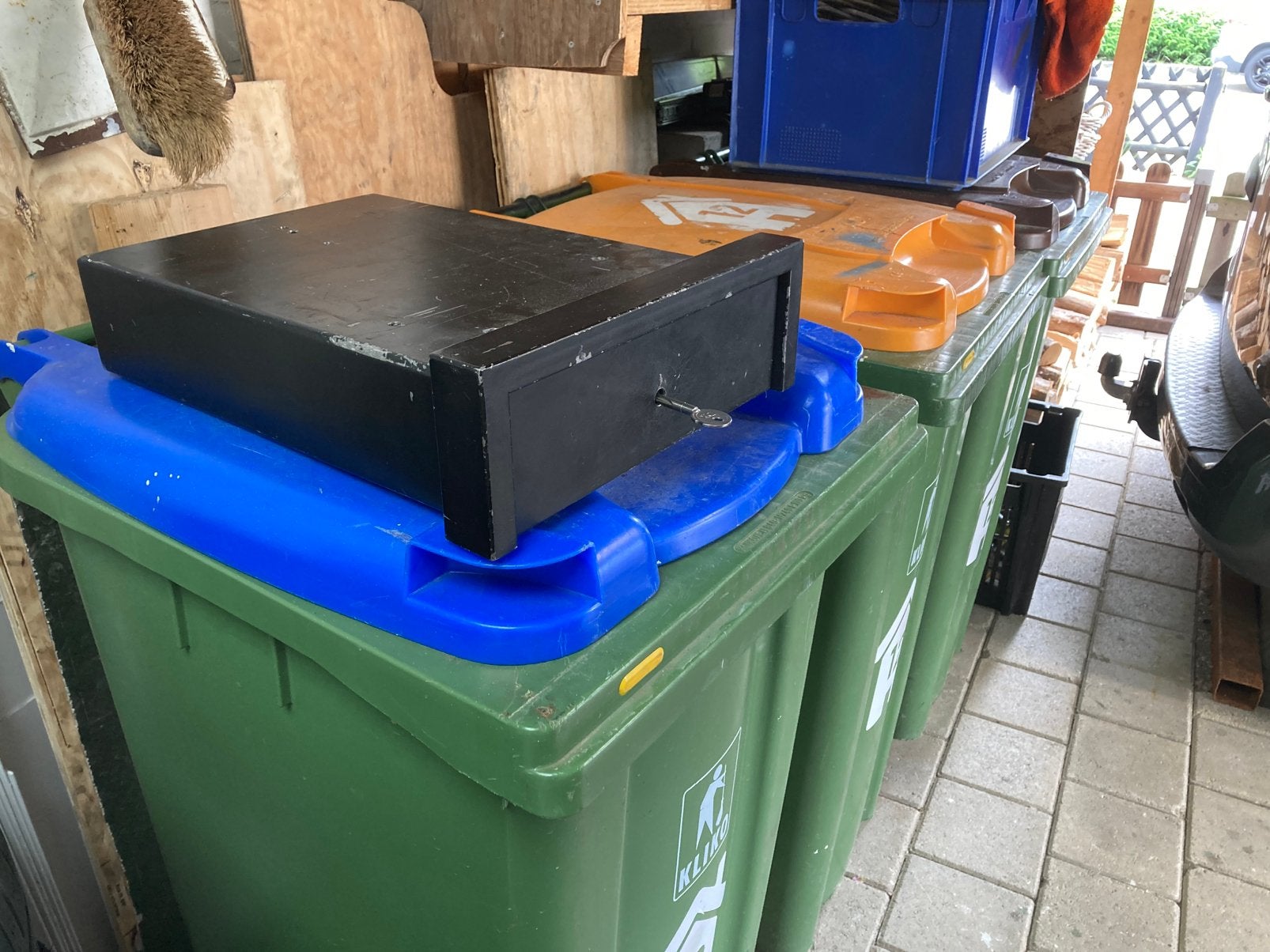 Safe/Autokluis voor onder autostoel, Ophalen, Gebruikt