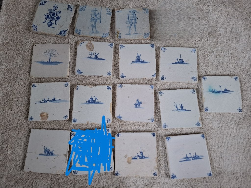 delfts blauwe tegels, Ophalen of Verzenden