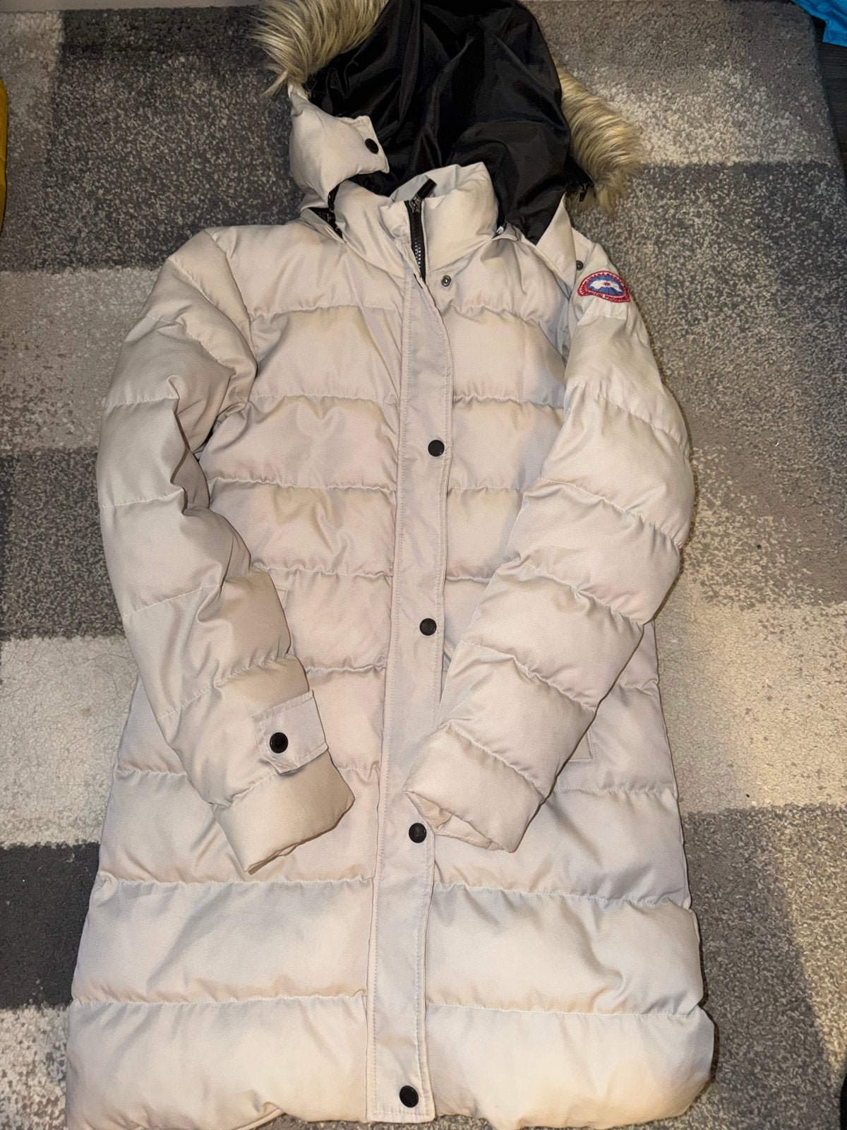 Canada Goose jas maat S, Ophalen, Zo goed als nieuw, Maat 36 (S), Beige