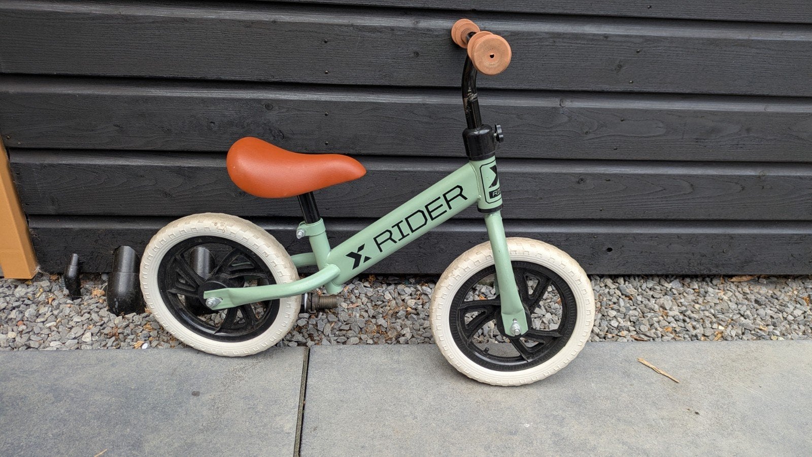 Lichtgroene Loopfiets X-Rider - Verstelbare Hoogte, Ophalen, Gebruikt, Verstelbare zitting