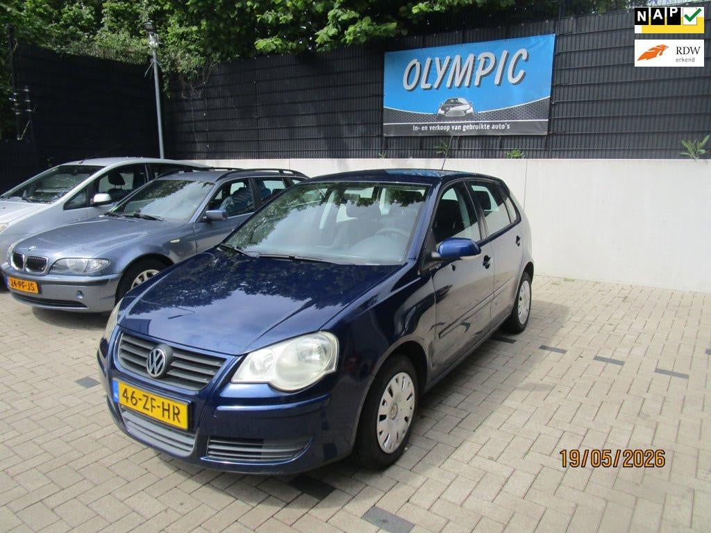 Volkswagen Polo 1.4-16V Optive +Airco +Nieuwe Apk, Voorwielaandrijving, 4 cilinders, Blauw, Handgeschakeld