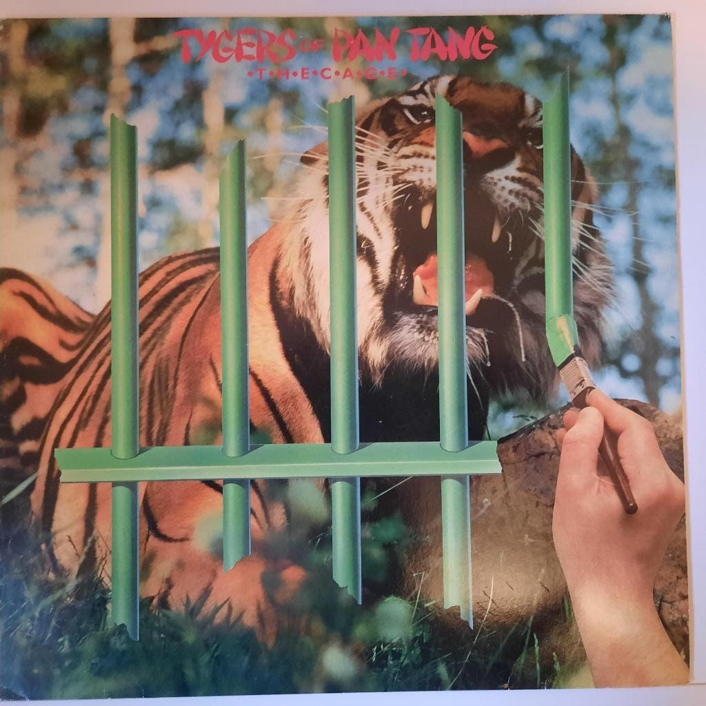 LP "The Cage" - Tygers of Pan Tang, 1980 - 1989, Ophalen of Verzenden, Zo goed als nieuw, Inclusief binnenhoes